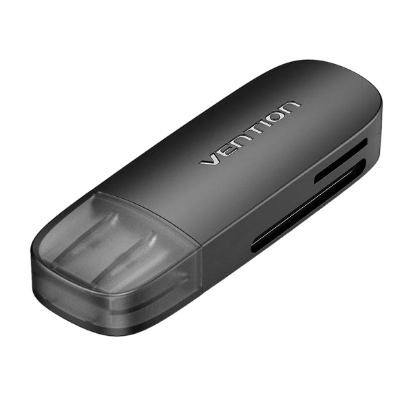 VENTION 2 IN 1 USB 3.0 A CARD READER SD+TF BLACK
