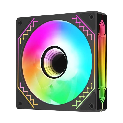 COOLMAN CM-03 SINGLE ARGB FAN BLACK