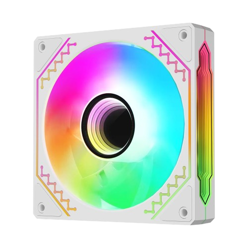 COOLMAN CM-03 SINGLE ARGB FAN WHITE